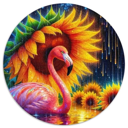 1000 Teile Flamingo Puzzle – Für Erwachsene, Familienspaß & Gemeinsames Spiel, Sonnenblumen Puzzles, Wohnkultur, Geschenkideen 1000pcs (67.5x67.5cm) von WXLWHR