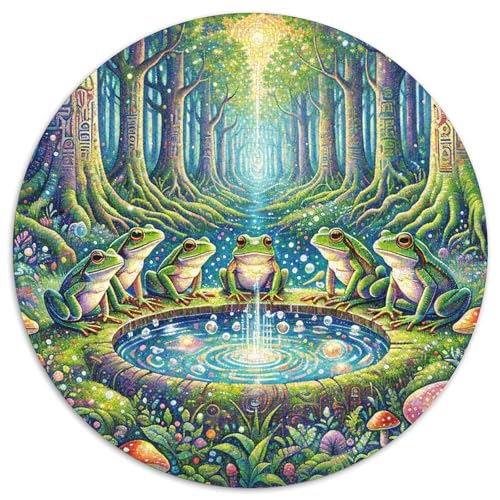 1000 Teile Frosch Puzzle Für Erwachsene Und Kinder Familien Spiel Frosch Zauberpool Puzzle Aus Karton Wohndekoration Geschenkideen 1000pcs (67.5x67.5cm) von WXLWHR