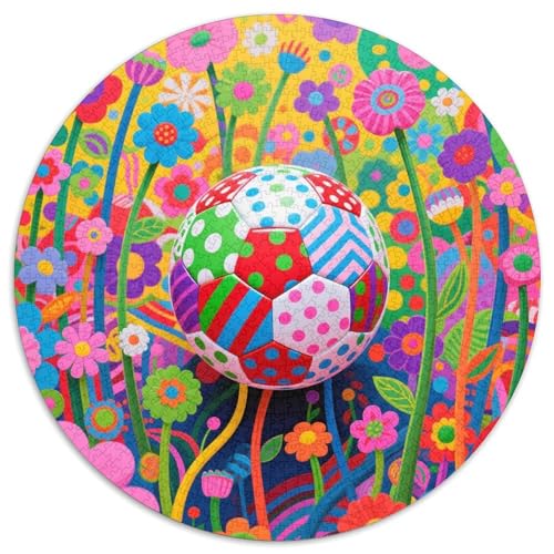 1000 Teile Fußball Puzzle Für Erwachsene Und Kinder aus Karton Pädagogisches Spiel Autotoon Blume Fußball Puzzles Wohnkultur Einzigartiges Geschenk 1000pcs (67.5x67.5cm) von WXLWHR