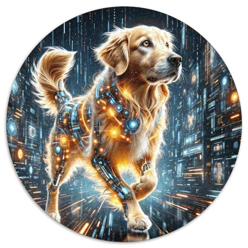 1000 Teile Golden Retriever Puzzle Für Erwachsene Und Kinder Puzzlespiel Kreativspiel Golden Digitaler Raum Puzzles Aus Karton Wohndekoration Geschenkideen 1000pcs (67.5x67.5cm) von WXLWHR