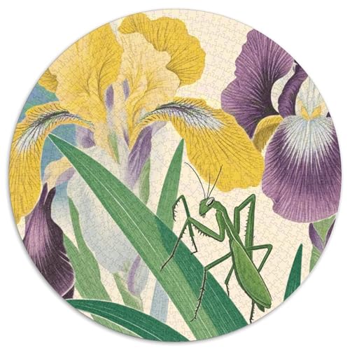 1000 Teile Gottesanbeterin Puzzle Für Jugendliche Und Erwachsene Geschicklichkeitsspiel Gottesanbeterin Iris Puzzles Aus Karton Wohndekoration Geschenk Zum Geburtstag 1000pcs (67.5x67.5cm) von WXLWHR