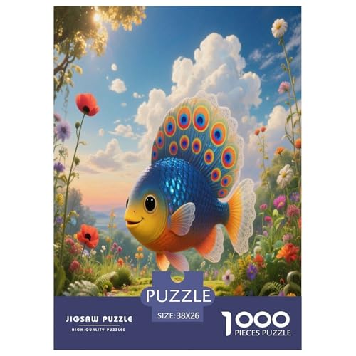 1000 Teile Guppy Puzzle – Für Erwachsene, Herausforderndes Denkspiel, Blumental Puzzles, Dekoration, Einzigartiges Geschenk 38x26cm/1000pcs 1000 Teile Guppy Puzzle – Für Erwachsene, Herausforderndes Denkspiel, Blumental Puzzles, Dekoration, Einzigartiges Geschenk 38x26cm/1000pcs von WXLWHR