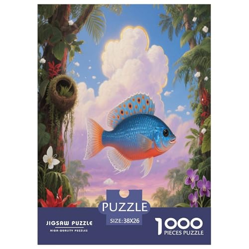 1000 Teile Guppy Puzzle – Für Erwachsene, Herausforderndes Denkspiel, Wald Puzzles, Wohnkultur, Geschenkideen 38x26cm/1000pcs 1000 Teile Guppy Puzzle – Für Erwachsene, Herausforderndes Denkspiel, Wald Puzzles, Wohnkultur, Geschenkideen 38x26cm/1000pcs von WXLWHR