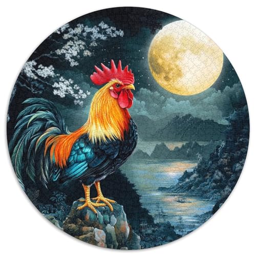 1000 Teile Hahn Puzzle Für Erwachsene Und Kinder aus Karton Pädagogisches Spiel Hahn auf Klippenrand Puzzles Wohnkultur Geschenk 1000pcs (67.5x67.5cm) von WXLWHR