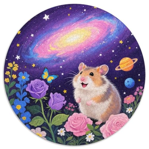 1000 Teile Hamster Puzzle – Für Erwachsene, Familienfreundlicher Denkspaß, Sternenblumen Puzzles, Wohnkultur, Geschenkideen 1000pcs (67.5x67.5cm) von WXLWHR