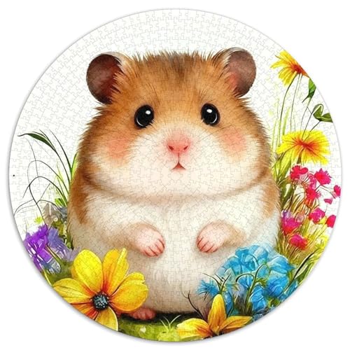 1000 Teile Hamster Puzzle – Für Erwachsene, Familienspaß & Gemeinsames Spiel, Blumen Puzzle, Wohnkultur, Geschenkideen 1000pcs (67.5x67.5cm) von WXLWHR