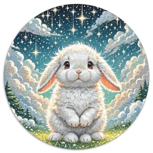 1000 Teile Hase Puzzle Für Jugendliche Und Erwachsene Geduldspiel Hase Grasland Puzzles Aus Karton Wohndekoration Geschenk Für Erwachsene 1000pcs (67.5x67.5cm) von WXLWHR