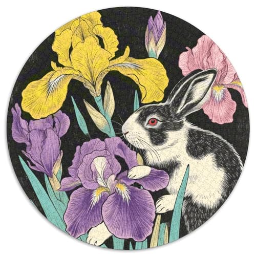 1000 Teile Hase Puzzle Für Jugendliche Und Erwachsene Geschicklichkeitsspiel Hase Iris Puzzles Aus Karton Wohndekoration Geschenk Zum Geburtstag 1000pcs (67.5x67.5cm) von WXLWHR