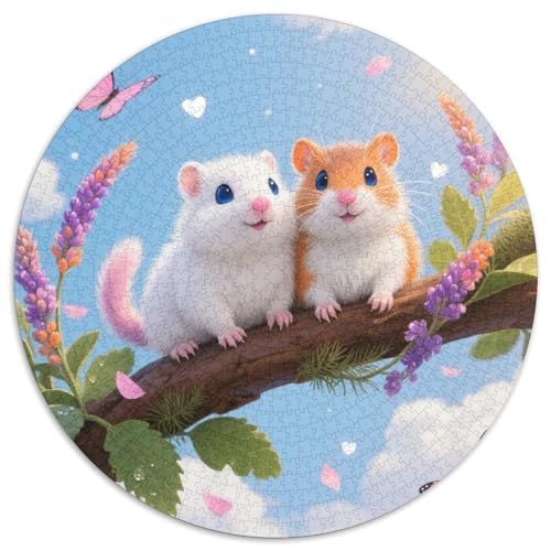 1000 Teile Honigdachs Junges Puzzle – Für Erwachsene, Anspruchsvolles Spiel, Pflanzenzweig Puzzle, Wohnkultur, Geschenk Für Kinder 1000pcs (67.5x67.5cm) von WXLWHR