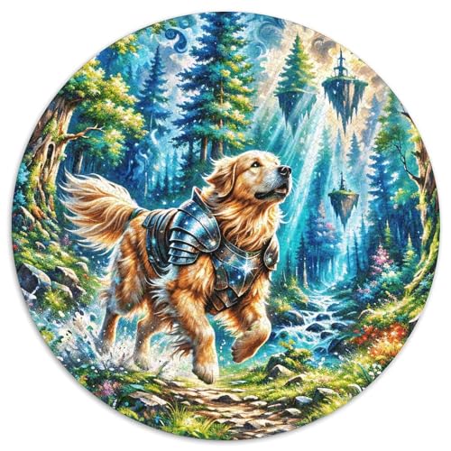 1000 Teile Hund Puzzle Für Erwachsene Und Kinder Puzzlespiel Kreativspiel Golden Rüstungswald Puzzles Aus Karton Wohndekoration Einzigartiges Geschenk 1000pcs (67.5x67.5cm) von WXLWHR