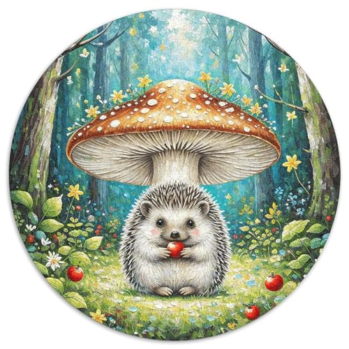 1000 Teile Igel Puzzle Für Jugendliche Und Erwachsene Geschicklichkeitsspiel Igel Pilz Puzzles Aus Karton Wohndekoration Geschenk Zum Geburtstag 1000pcs (67.5x67.5cm) von WXLWHR