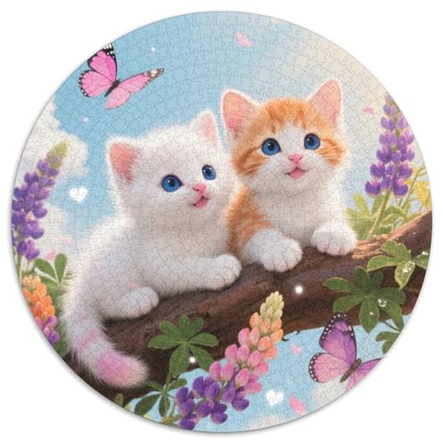 1000 Teile Kätzchen Puzzle – Für Erwachsene, Anspruchsvolles Spiel, Pflanzen Puzzle, Dekoration, Geschenk Für Erwachsene 1000pcs (67.5x67.5cm) von WXLWHR