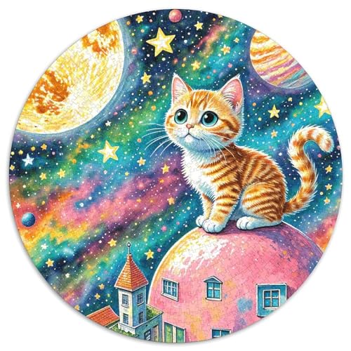1000 Teile Kätzchen Puzzle Für Jugendliche Und Erwachsene Geduldspiel Kätzchen Planet Puzzle Aus Karton Wohndekoration Geschenk Zum Geburtstag 1000pcs (67.5x67.5cm) von WXLWHR