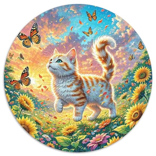1000 Teile Kätzchen Puzzle Für Jugendliche Und Erwachsene Geschicklichkeitsspiel Kätzchen Blumen Puzzles Aus Karton Wohndekoration Geschenk Zum Geburtstag 1000pcs (67.5x67.5cm) von WXLWHR