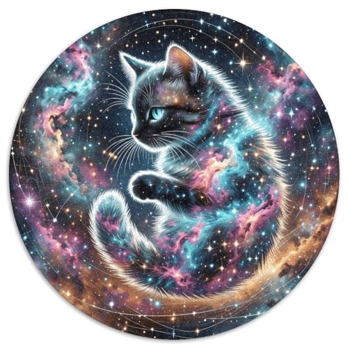 1000 Teile Kätzchen Puzzle Für Jugendliche Und Erwachsene Geschicklichkeitsspiel Kätzchen Glitzernder Nebel Puzzles Aus Karton Wohndekoration Unique Gift 1000pcs (67.5x67.5cm) von WXLWHR