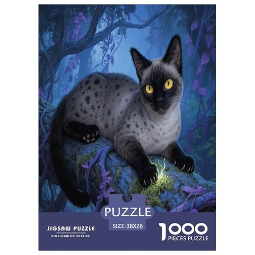 1000 Teile Katze Puzzle – Für Erwachsene, Herausforderndes Denkspiel, Dschungel Puzzles, Wohnkultur, Geschenk Zum Geburtstag 38x26cm/1000pcs 1000 Teile Katze Puzzle – Für Erwachsene, Herausforderndes Denkspiel, Dschungel Puzzles, Wohnkultur, Geschenk Zum Geburtstag 38x26cm/1000pcs von WXLWHR