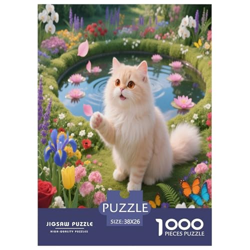 1000 Teile Katze Puzzle – Für Erwachsene, Herausforderndes Denkspiel, Garten Puzzles, Wohnkultur, Geschenk Zum Geburtstag 38x26cm/1000pcs 1000 Teile Katze Puzzle – Für Erwachsene, Herausforderndes Denkspiel, Garten Puzzles, Wohnkultur, Geschenk Zum Geburtstag 38x26cm/1000pcs von WXLWHR