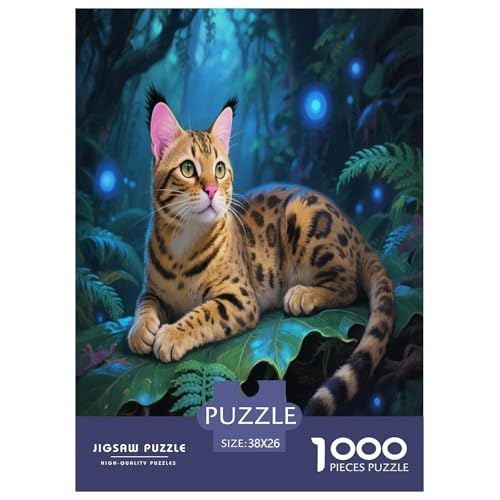 1000 Teile Katze Puzzle – Für Erwachsene, Herausforderndes Denkspiel, Wald Puzzles, Wohnkultur, Geschenk Für Kinder 38x26cm/1000pcs 1000 Teile Katze Puzzle – Für Erwachsene, Herausforderndes Denkspiel, Wald Puzzles, Wohnkultur, Geschenk Für Kinder 38x26cm/1000pcs von WXLWHR