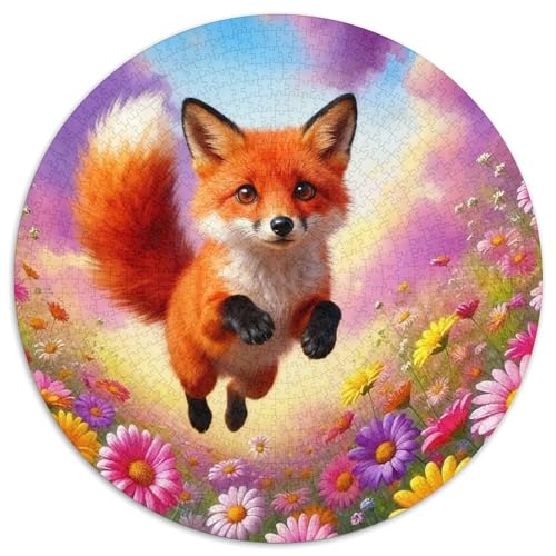 1000 Teile Kleiner Fuchs Puzzle – Für Erwachsene, Familienspaß & Gemeinsames Spiel, Blumenmeer Puzzles, Dekoration, Geschenk Zum Geburtstag 1000pcs (67.5x67.5cm) von WXLWHR