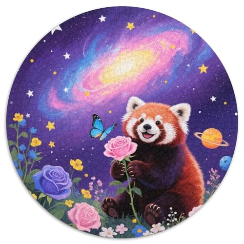 1000 Teile Kleiner Panda Puzzle – Für Erwachsene, Anspruchsvolles Spiel, Blumenmeer Nebel Puzzle, Dekoration, Geschenkideen 1000pcs (67.5x67.5cm) von WXLWHR