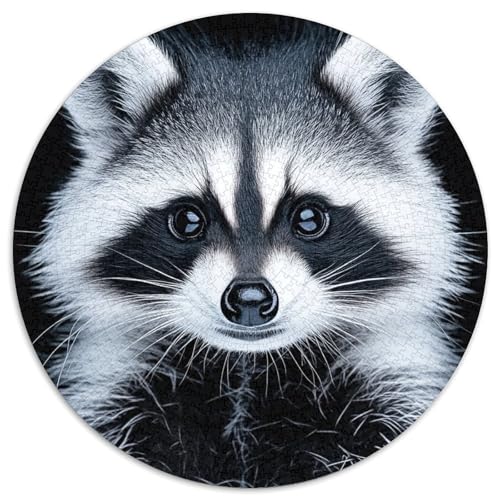 1000 Teile Kleiner Panda Puzzle Für Erwachsene Und Kinder aus Karton Pädagogisches Spiel Roter Panda Schwarz Weiß Nahaufnahme Puzzles Wohnkultur Geschenk 1000pcs (67.5x67.5cm) von WXLWHR
