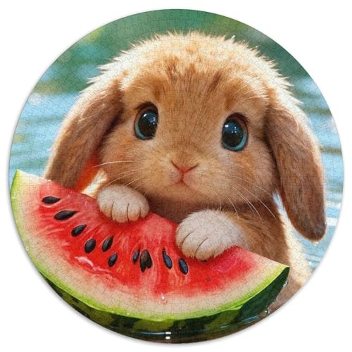 1000 Teile Kleines Kaninchen Puzzle – Für Erwachsene, Familienspaß & Gemeinsames Spiel, Wassermelone Puzzles, Dekoration, Einzigartiges Geschenk 1000pcs (67.5x67.5cm) von WXLWHR
