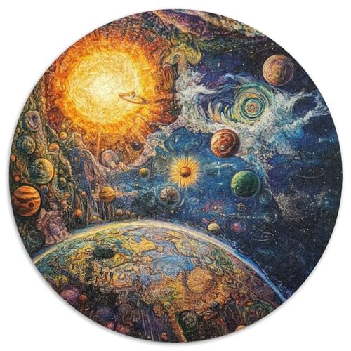 1000 Teile Kosmische Galaxie Puzzle Für Erwachsene Und Kinder aus Karton Geduldspiel Erde Sonne Planeten Puzzles Wohnkultur Geschenk 1000pcs (67.5x67.5cm) von WXLWHR