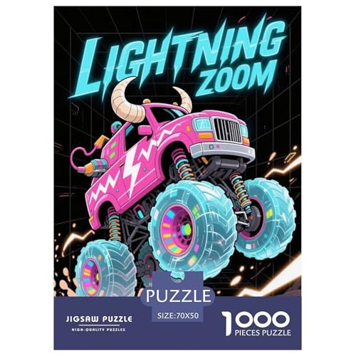 1000 Teile LKW Puzzle – Für Erwachsene, Herausforderndes Denkspiel, Monster LKW Puzzle, Wohnkultur, Einzigartiges Geschenk 70x50cm/1000pcs von WXLWHR