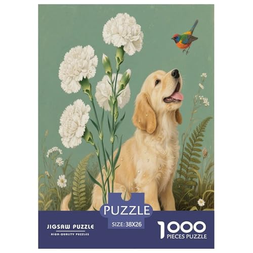 1000 Teile Labrador Retriever Puzzle – Für Erwachsene, Herausforderndes Denkspiel, Blumen Puzzles, Dekoration, Geschenk Für Erwachsene 38x26cm/1000pcs 1000 Teile Labrador Retriever Puzzle – Für Erwachsene, Herausforderndes Denkspiel, Blumen Puzzles, Dekoration, Geschenk Für Erwachsene 38x26cm/1000pcs von WXLWHR