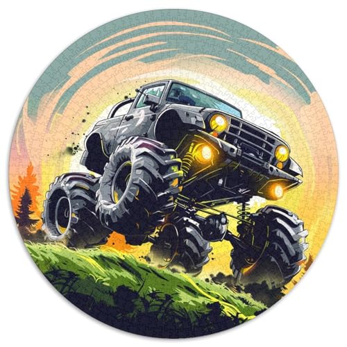 1000 Teile Lastwagen Puzzle Für Erwachsene Und Kinder aus Karton Geduldspiel Berg Offroad Fahrzeug Puzzles Wohnkultur Geschenk 1000pcs (67.5x67.5cm) von WXLWHR