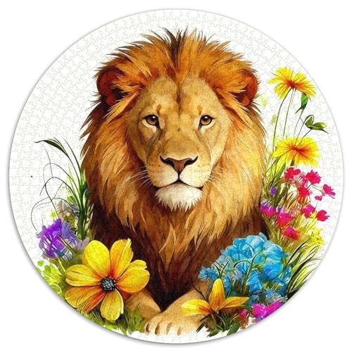 1000 Teile Löwe Puzzle – Für Erwachsene, Familienspaß & Gemeinsames Spiel, Blumen Puzzle, Dekoration, Geschenk Für Erwachsene 1000pcs (67.5x67.5cm) von WXLWHR