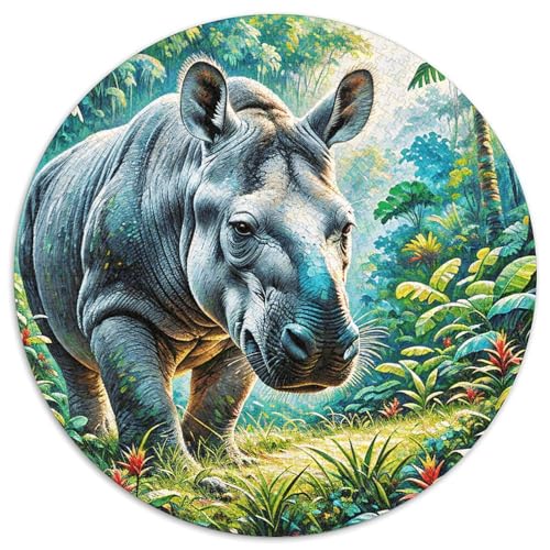 1000 Teile Malaiischer Tapir Puzzle Für Jugendliche Und Erwachsene Geschicklichkeitsspiel Malaiischer Tapir Dschungel Puzzles Aus Karton Wohndekoration Geschenk Für Erwachsene 1000pcs (67.5x67.5cm) von WXLWHR