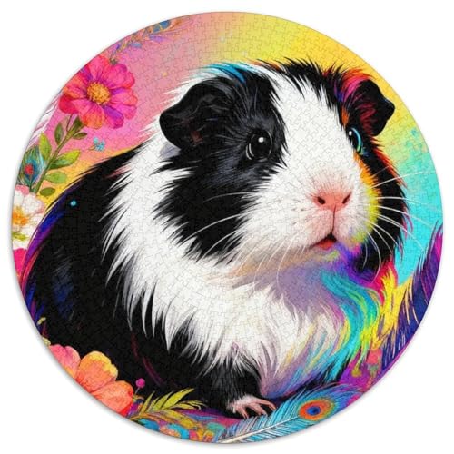 1000 Teile Meerschweinchen Puzzle – Für Erwachsene, Familienspaß & Gemeinsames Spiel, Blumen Puzzle, Wohnkultur, Geschenkideen 1000pcs (67.5x67.5cm) von WXLWHR