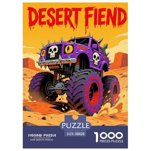 1000 Teile Monster LKW Puzzle – Für Erwachsene, Herausforderndes Denkspiel, Geländewagen Puzzles, Wohnkultur, Geschenkideen 38x26cm/1000pcs 1000 Teile Monster LKW Puzzle – Für Erwachsene, Herausforderndes Denkspiel, Geländewagen Puzzles, Wohnkultur, Geschenkideen 38x26cm/1000pcs von WXLWHR