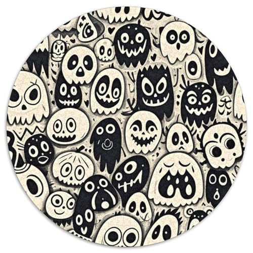 1000 Teile Monster Puzzle Für Erwachsene Und Kinder aus Karton Pädagogisches Spiel Verschieden Seltsam Geformte Monster Puzzle Dekoration Geschenkideen 1000pcs (67.5x67.5cm) von WXLWHR