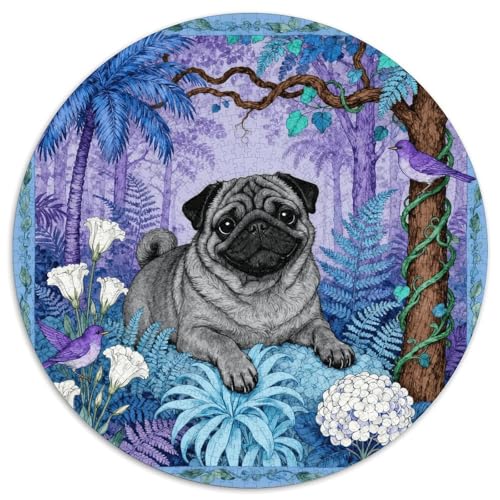 1000 Teile Mops Puzzle – Für Erwachsene, Familienspaß & Gemeinsames Spiel, Pflanzenblumen Puzzle, Dekoration, Einzigartiges Geschenk 1000pcs (67.5x67.5cm) von WXLWHR