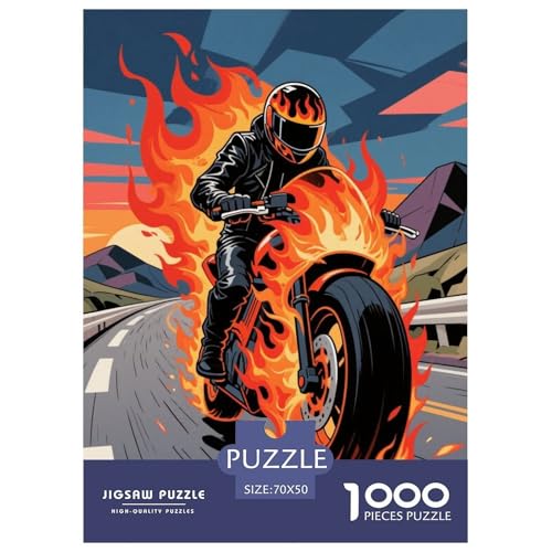1000 Teile Motorrad Puzzle – Für Erwachsene, Herausforderndes Denkspiel, Motorrad Puzzle, Wohnkultur, Geschenk Für Kinder 70x50cm/1000pcs 1000 Teile Motorrad Puzzle – Für Erwachsene, Herausforderndes Denkspiel, Motorrad Puzzle, Wohnkultur, Geschenk Für Kinder 70x50cm/1000pcs von WXLWHR
