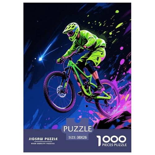 1000 Teile Mountainbike Puzzle – Für Erwachsene, Herausforderndes Denkspiel, Extremsport-Thema Puzzle, Wohnkultur, Geschenk Zum Geburtstag 38x26cm/1000pcs 1000 Teile Mountainbike Puzzle – Für Erwachsene, Herausforderndes Denkspiel, Extremsport-Thema Puzzle, Wohnkultur, Geschenk Zum Geburtstag 38x26cm/1000pcs von WXLWHR