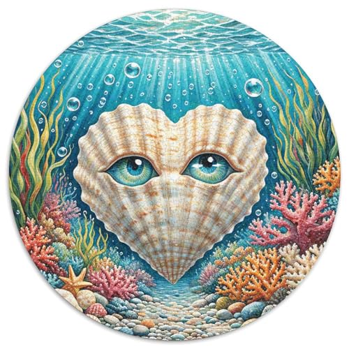 1000 Teile Muschel Puzzle Für Erwachsene Und Kinder Puzzlespiel Kreativspiel Herzförmige Muschel Puzzles Aus Karton Wohndekoration Geschenk Zu Weihnachten 1000pcs (67.5x67.5cm) von WXLWHR
