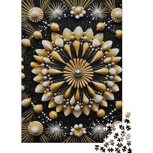 1000 Teile Muscheln Puzzle Für Erwachsene Und Kinder Holzpuzzle Pädagogisches Spiel Muscheln-Perle Puzzle Wohndekoration Unique Gift 1000pcs (75x50cm) von WXLWHR