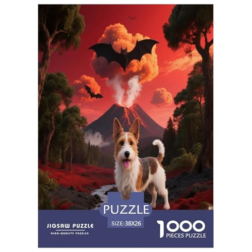 1000 Teile Norfolk Terrier Puzzle – Für Erwachsene, Familienspaß & Bildung, Hund Vulkan Bats Puzzles, Dekoration, Geschenkideen 38x26cm/1000pcs 1000 Teile Norfolk Terrier Puzzle – Für Erwachsene, Familienspaß & Bildung, Hund Vulkan Bats Puzzles, Dekoration, Geschenkideen 38x26cm/1000pcs von WXLWHR
