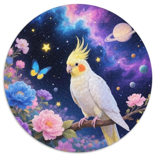 1000 Teile Nymphensittich Puzzle – Für Erwachsene, Familienfreundlicher Denkspaß, Sternenmeer der Blumen Puzzles, Wohnkultur, Geschenk Zum Geburtstag 1000pcs (67.5x67.5cm) von WXLWHR