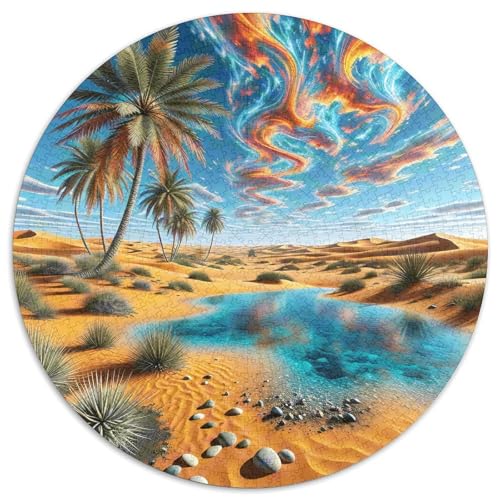 1000 Teile Palmee Baum Puzzle Für Jugendliche Und Erwachsene Geduldspiel Palmeee Wüstenoase Puzzles Aus Karton Wohndekoration Geschenkideen 1000pcs (67.5x67.5cm) von WXLWHR