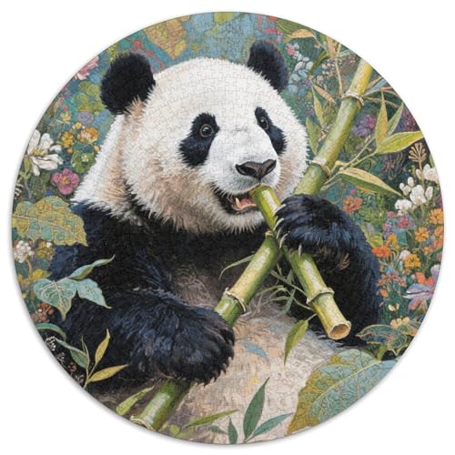1000 Teile Panda Puzzle Für Jugendliche Und Erwachsene Geschicklichkeitsspiel Panda Üppige Pflanzen Puzzles Aus Karton Wohndekoration Geschenk Zu Weihnachten 1000pcs (67.5x67.5cm) von WXLWHR