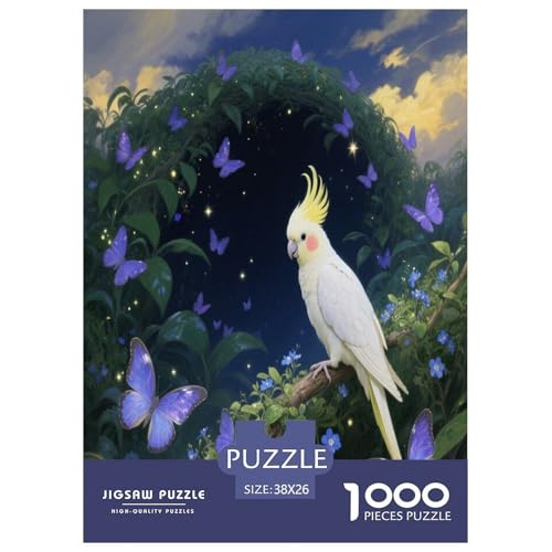 1000 Teile Papagei Puzzle – Für Erwachsene, Herausforderndes Denkspiel, Garten Puzzle, Dekoration, Einzigartiges Geschenk 38x26cm/1000pcs 1000 Teile Papagei Puzzle – Für Erwachsene, Herausforderndes Denkspiel, Garten Puzzle, Dekoration, Einzigartiges Geschenk 38x26cm/1000pcs von WXLWHR