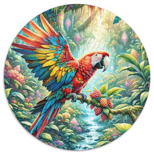 1000 Teile Papagei Puzzle Für Jugendliche Und Erwachsene Familien Spiel Papagei Mystischer Wald Puzzles Aus Karton Wohndekoration Unique Gift 1000pcs (67.5x67.5cm) von WXLWHR