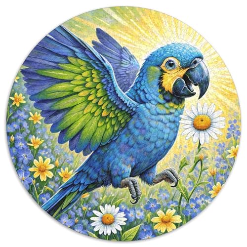 1000 Teile Papagei Puzzle Für Jugendliche Und Erwachsene Familien Spiel Papageienblumen Puzzles Aus Karton Wohndekoration Einzigartiges Geschenk 1000pcs (67.5x67.5cm) von WXLWHR