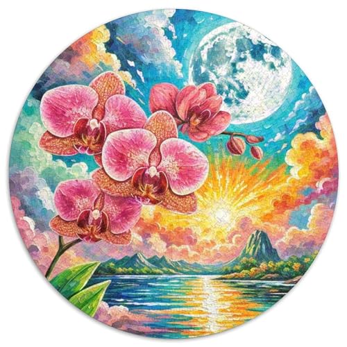 1000 Teile Phalaenopsis Orchideeee Puzzle Für Erwachsene Und Kinder Schwieriges Spiel Familien Spiel Puzzles Aus Karton Wohndekoration Geschenk Zum Geburtstag 1000pcs (67.5x67.5cm) von WXLWHR