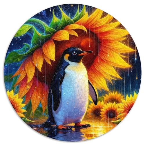 1000 Teile Pinguin Puzzle – Für Erwachsene, Familienspaß & Gemeinsames Spiel, Sonnenblumen Puzzles, Wohnkultur, Geschenkideen 1000pcs (67.5x67.5cm) von WXLWHR