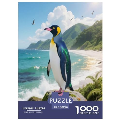 1000 Teile Pinguin Puzzle – Für Erwachsene, Herausforderndes Denkspiel, Bucht Puzzle, Wohnkultur, Geschenk Zum Geburtstag 38x26cm/1000pcs 1000 Teile Pinguin Puzzle – Für Erwachsene, Herausforderndes Denkspiel, Bucht Puzzle, Wohnkultur, Geschenk Zum Geburtstag 38x26cm/1000pcs von WXLWHR